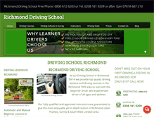 Tablet Screenshot of drivinglessonsrichmond.com